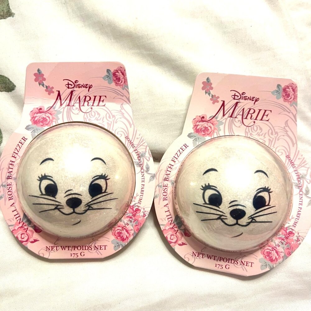 Disney Aristocats Marie Vanilla Rose Bath Fizzer Bombs Set of 2